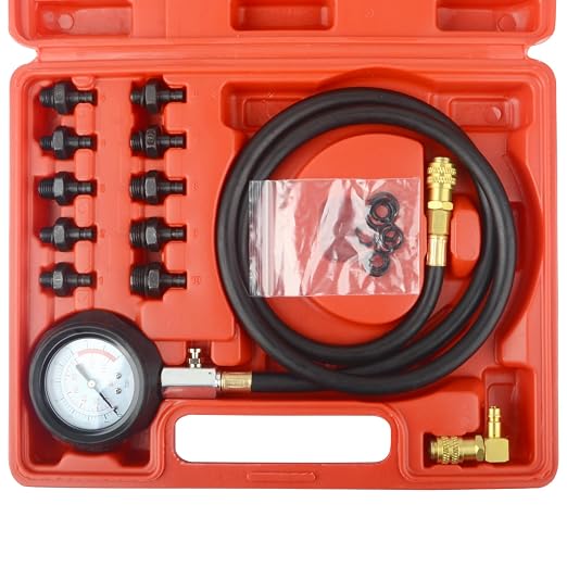 DAYUAN Engine Cylinder Oil Pressure Diagnostic Tester Tool Set Bundle with 5pcs Professional Front End Service Tool Kit