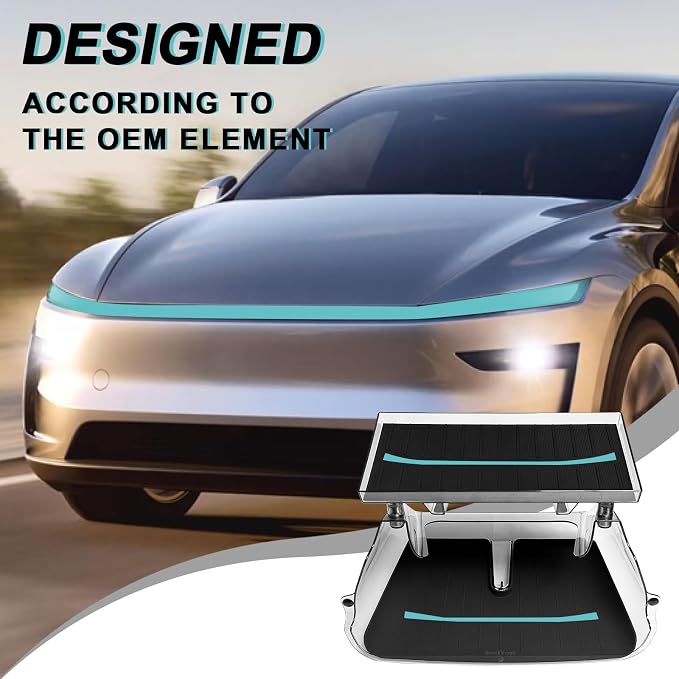 BestEvMod Under Screen Storage Compatible with New 2026 2025 Tesla Model Y Juniper Accessories Magnet Install No Tape Needed Behind/Lower Screen Dashboard Organizer Tissue Holder (Black)