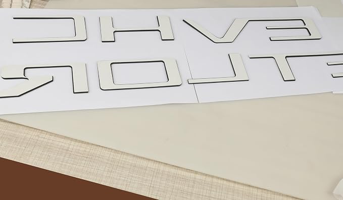 Tailgate Insert Letters Compatible with 2021 2022 3D Emblems Badge with Strong Adhesive Matte Black