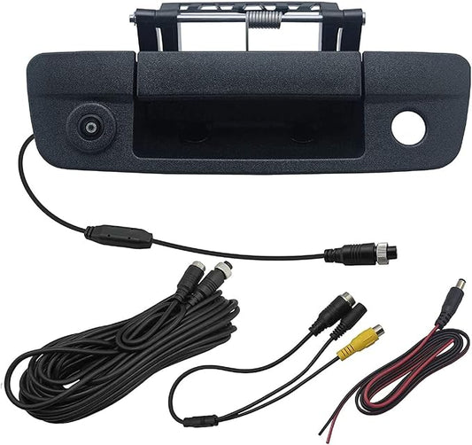 Tailgate Handle with Rearview Backup Camera Compatible for Dodge Ram 1500(Years 2009-2017),2500 3500 (Years 2010-2017), RCA Connector