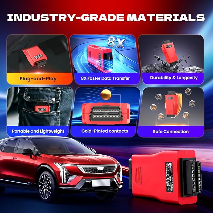 Autel CAN FD CANFD Adapter for GM MY2020 Vehicles, 2026 Compatible with Autel Scanner Diagnostic Scan Tool MaxiCOM MK808S MX808S DS808 Maxisys Elite 908 Series Models W/CAN FD Protocol (100% Original)