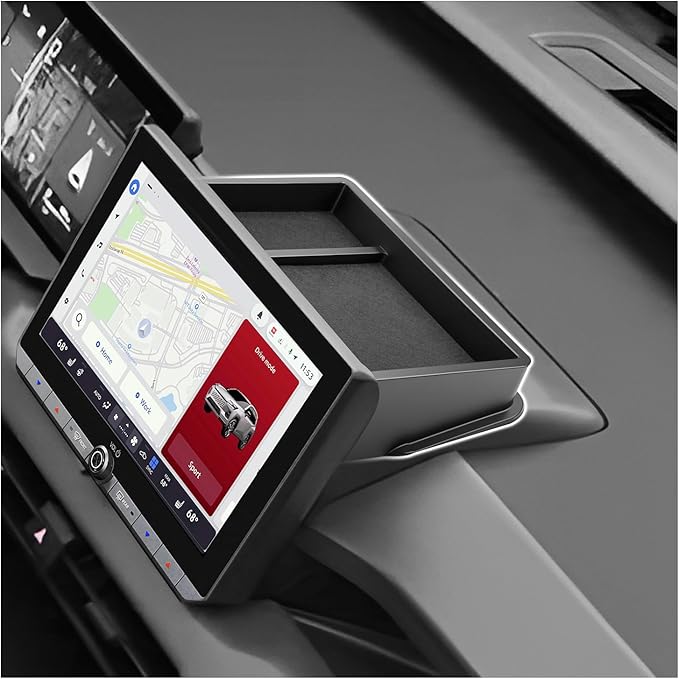 SXCY for 2026 Toyota RAV4 Dashboard Organizer Tray [Only for LE/XLE Premium/Woodland/SE 10.5-in] for 2026 Toyota RAV4 Accessories Screen Back Console Tray 2026 RAV4 Behind Dash Console Organizer