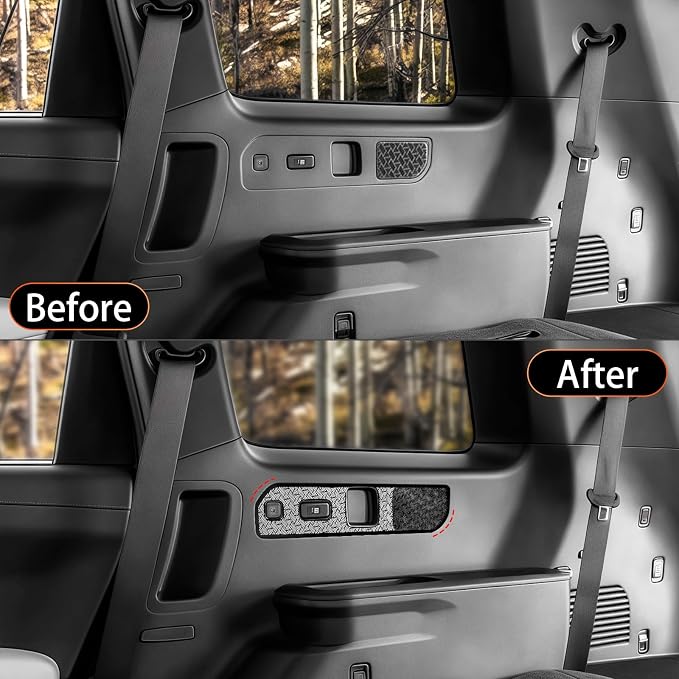 YOUTOOCAR Stainless Steel Rear Trunk Speaker Trim Cover Compatible with Kia Telluride 2026 Accessories (Black)