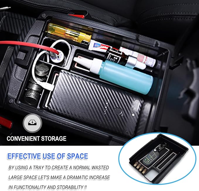 2014-2020 Nissen Rogue Center Console Organizer for 2014-2020 Nissen Rogue Accessories Automotive Consoles & Organizers 2014-2020 Nissen Rogue Armrest Storage Box Glove Tray