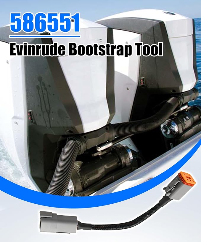 586551 Diagnostic Cable Compatible with Evinrude Outboard Engines, Marine Tool for ECU Communication, Plug & Play