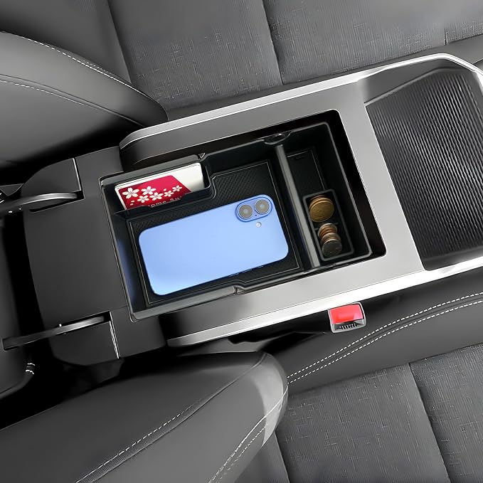(3Pack) Coleya 2025-2027 Terrain Center Console Organizer&Cup Holder&Lower Console Organizer, for GMC Terrain (Elevation/Denali/AT4) Durable Anti-Slip Console Tray Insert 2027 2026 Terrain Accessories