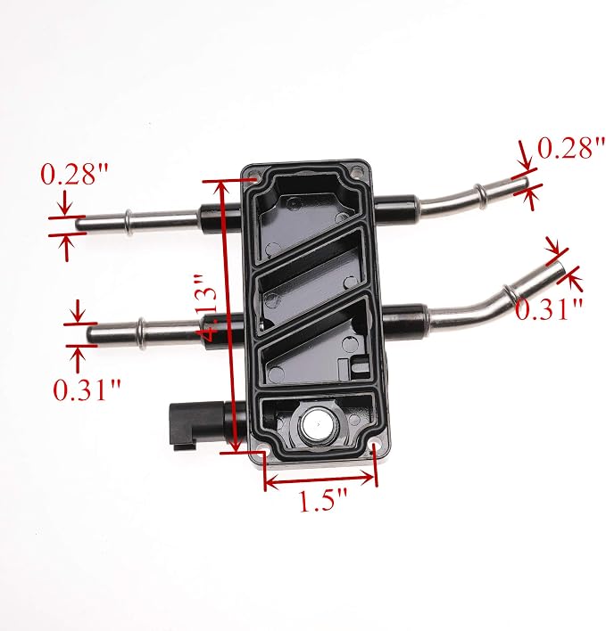 iFJF 6C3Z-9B249-A HFCM Fuel Manifold Replacement for Ford 6.0L Powerstroke | F250-F550 Excursion Powerstroke V8, Common Rail System Guard, Heavy-Duty Fluoroelastomer Seals, Plug-and-Play Install