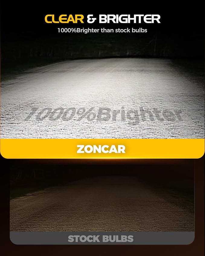 H11 LED 𝗛𝗲𝗮𝗱Iight Bulbs, 60000LM 6500K Cool White, H8 H9 H16 𝗛𝗲𝗮𝗱light Bulbs, IP68 IP6Xproof 60000hrs Lifespan, 1:1 Size Plug N Play, Canbus Ready Anti Hyper Flashing, Pack of 2