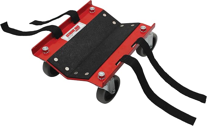 Extreme Max 5800.0228 V-Slides Snowmobile Dolly System - Steel, Red