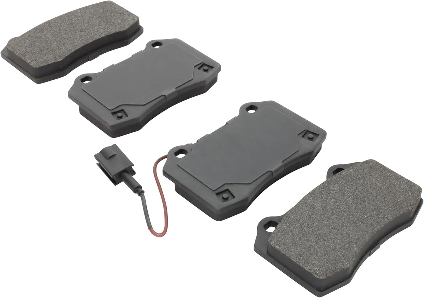 Premium Semi-Metallic Rear Brake Pads (1001-1270BM) Compatible with Maserati Ghibli 2014-2019, Maserati Quattroporte 2014-2017