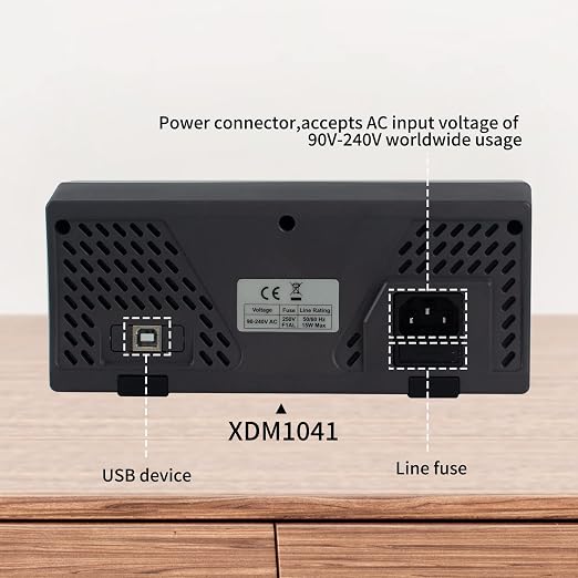 OWON XDM1041 Portable Digital Multimeter,3.5in Desktop Digital Multimeters, 55000 Counts LCD True RMS Temperature Tester Meter for Instruments and Laboratories, Factories