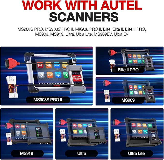 Autel Original TESKIT3Y Teala Diagnostic Cable Adapter for Tesla Model 3 & Y, 26Pin OBD1 to 16 Pin OBD2 Extension Harness Connector, Work with OBD2 Scanner MaxiSys Ultra Elite 2 PRO MS908S PRO MS909