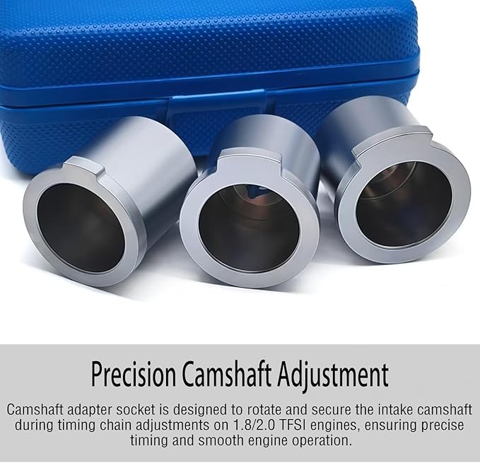 3PCS Camshaft Adapter Socket Set, Camshaft Turning Tool Compatible with VW/Audi 4-Cyinder Direct Injection 1.8/2.0 TFSI Engine (EA888), VM Number T40266 T10567 Replace OE# 06J109088