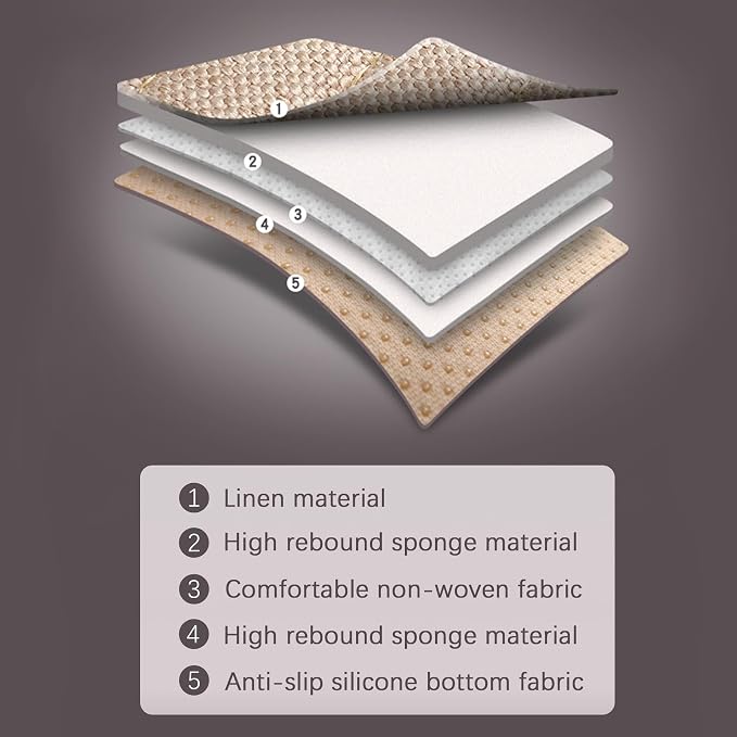 Beige Back Seat Cover, Rear Car Seat Cover for Cars Truck SUV,Seat Covers with Storage Pocket,Bottom Auto Seat Cushion Pad Mat for Most Vehicles-Beige,1 Pcs