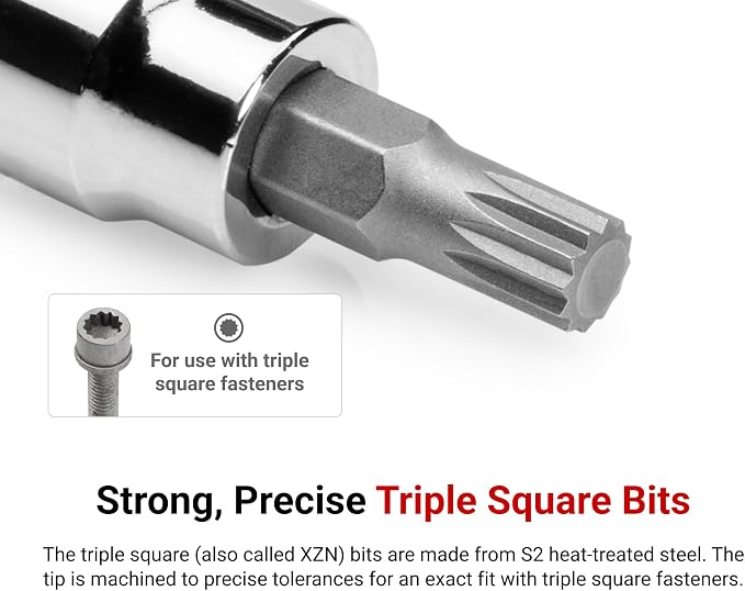 TEKTON Triple Square, TR Triple Square Bit Socket Set, 11-Piece | SHB99100