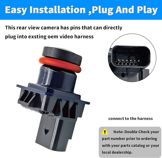 Rear View Back Up Camera Reverse Park Assist Camera Compatible with Lincoln MKX 2013 2014 2015 Backup Camera Replaces EA1Z-19G490-A DA1Z-19G490-A