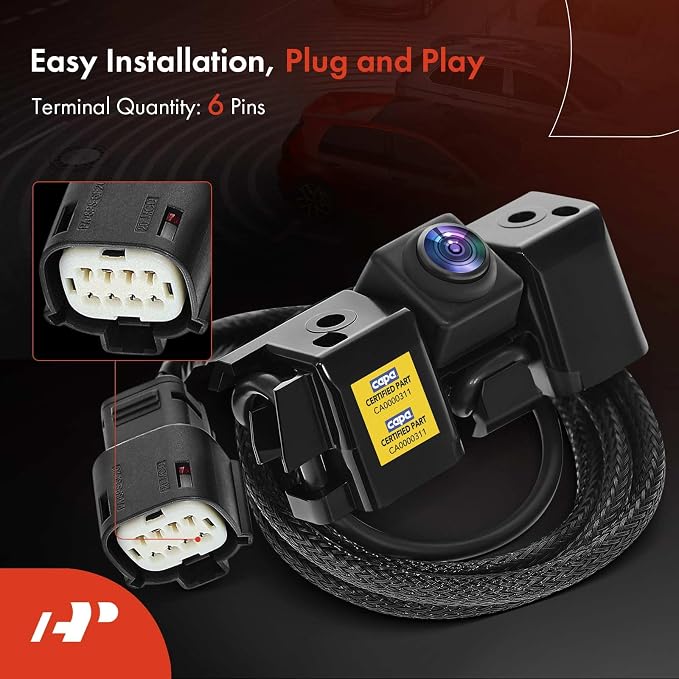 A-Premium Rear View Backup Camera Compatible with Chevy & GMC | Parking Camera C.A.P.A. Compliant for Silverado 2500 3500 HD, Sierra 2500 3500 HD, 16-19 - Replace# GM1960132C, 84079952