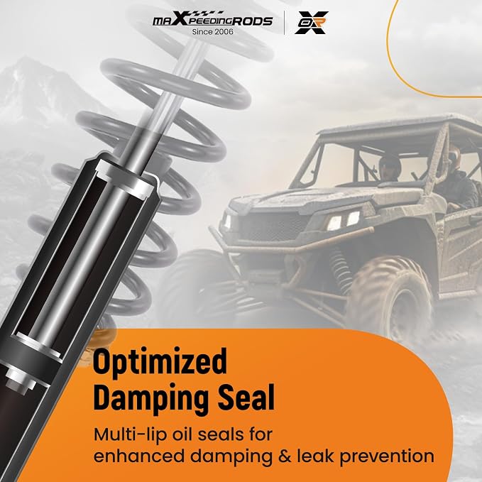 maXpeedingrods Front Struts Shock Absorber for 2000-2006 Honda Rancher 350 2x4 4x4 ES TRX350TE TRX350TM TRX350FE TRX350FM BF, Monotube Shock Replace 51400-HN5-671 51400-HN5-990