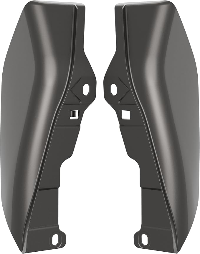 Color - Matched Mid Frame Air Deflectors Heat Shield, Perfectly Fit for Harley Touring Models 2009-2026 Silver Flux