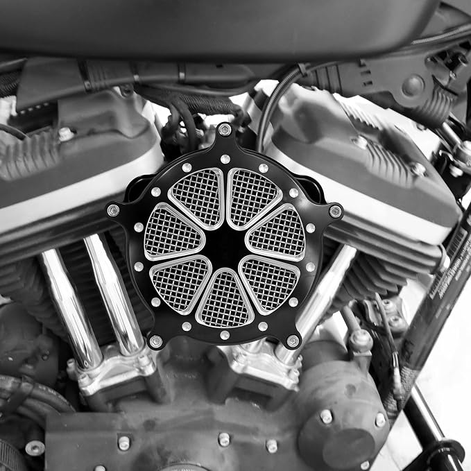 Motorcyle Air Cleaner Filter Fit for Harley Touring street glide road king electra tri trike Dyna Softail Sportster XL (A For Sportster XL 04-up)