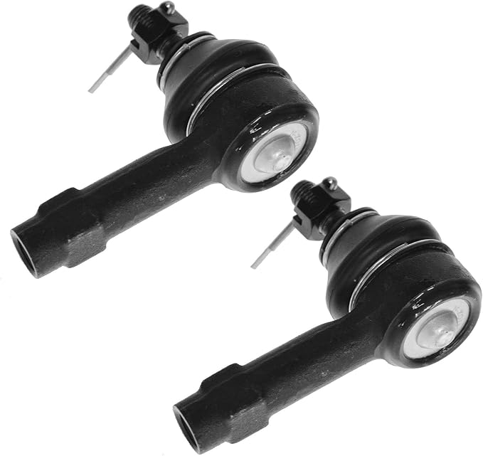 TRQ Front Outer Tie Rod Set 2 Piece Compatible with 1986-1994 Dodge Colt 86-94 Plymouth Colt 89-96 Eagle Summit 02-07 Mitsubishi Lancer 86-02 Mirage 14 16-17 i-MiEV
