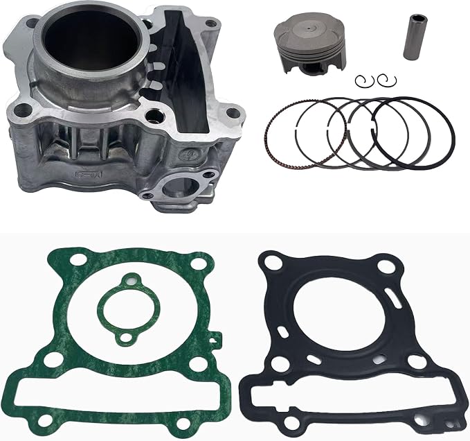 Motorcycle Engine Cylinder Kit with Piston and Gaskets, 52-57mm Bore, Compatible with Yamaha YZF-R-125 MT-125 X-Max 125 NMax 125 5D7 2DS B8R 2008-2024 (57MM nmax125 2DS 2016-2021)