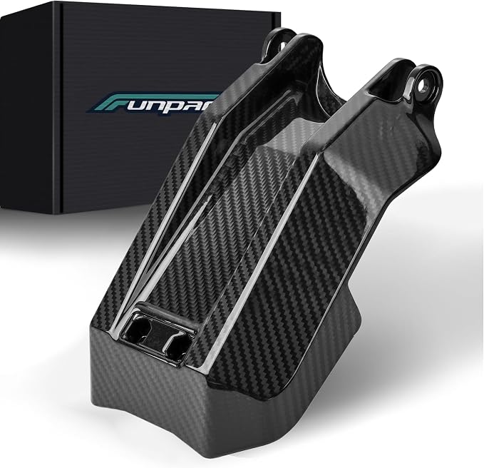 Funparts Carbon Fiber Battery Cover for Eride Pro SS S SR, Premium Carbon Fiber Battery Lid Guards Wrap for E-Ride Pro SS 2.0 3.0 Lightweight Glossy Weave Finish Easy Installation