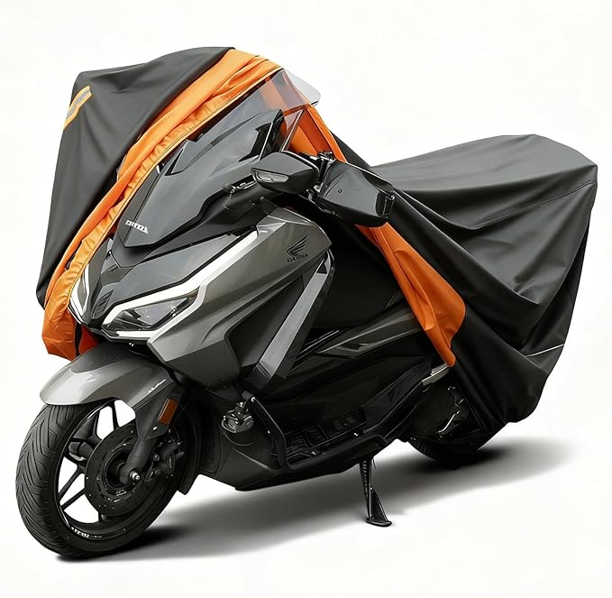 Favoto Scooter Cover Waterproof Outdoor - Fits up to 78.7" Sport Dirt Bikes 420D Oxford Heavy Duty All Weather Sun Rain Dust Protection with Air Vents Powersports Vehicle Covers