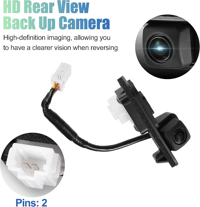 uxcell Rear View Back Up Camera Park Assist Reverse Camera for Acura TLX 2015-2020 No.39530TZ3A01