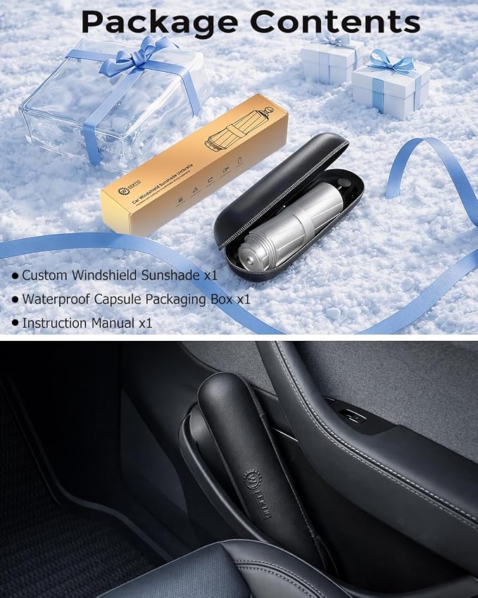 Weektic Custom Windshield Sun Shade Umbrella for Subaru Outback 2010-2026, Double Thickened Ice Crystal Coating, Sun & Heat Protection, Keep Vehicle Cool & Protect Interior