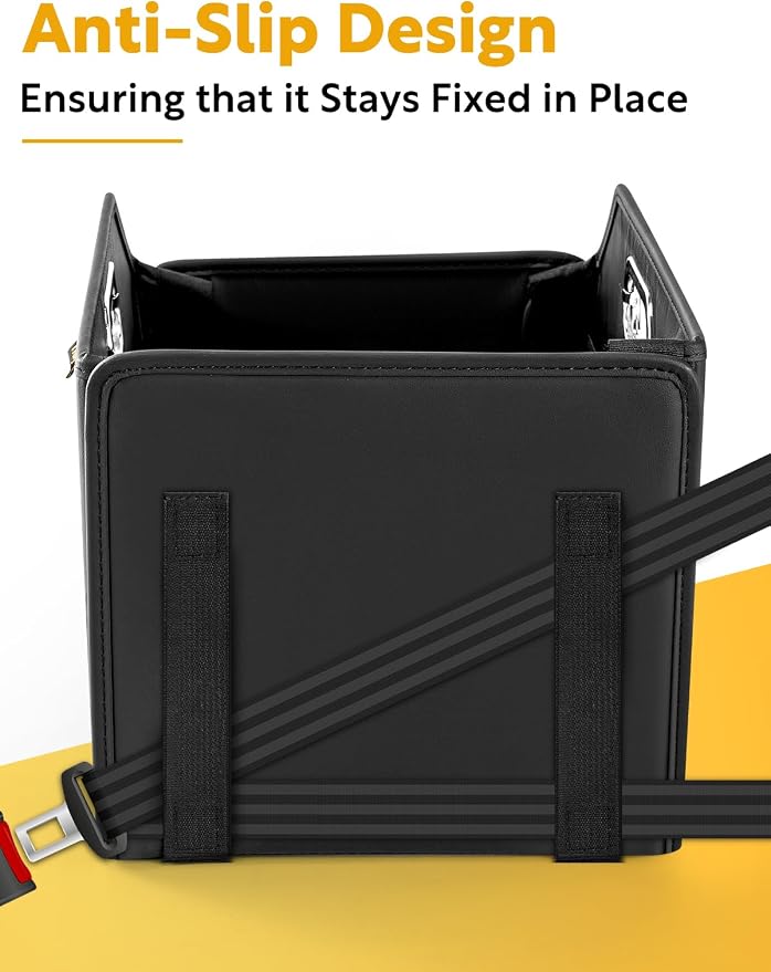 Car Seat Organizer for Front Seat and Back Saet for Travel Kids and Adults Car Office, 50 PCS Disposable 2 Gallon Car Trash Bags Hanging, Leak-proof, Odor Seal.