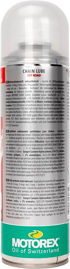 Motorex Chain Lube 622 Offroad Spray - 500ml. Aerosol 171-622-050