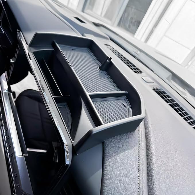 Center Console Divider & Dashboard Organizer Compatible with 2022 2023-2025 Chevy Silverado/GMC Sierra 1500 & 2024 2025 Silverado/Sierra 2500HD 3500HD Accessories, Dash Storage Tray Armrest Divider