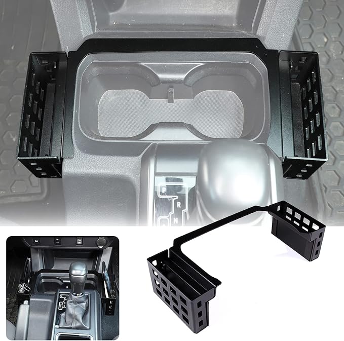 Toyota Tacoma 2016-2023 Console Organizer - Center Console Storage Box with Phone Storage, Both Sides Storage Box, Accessories