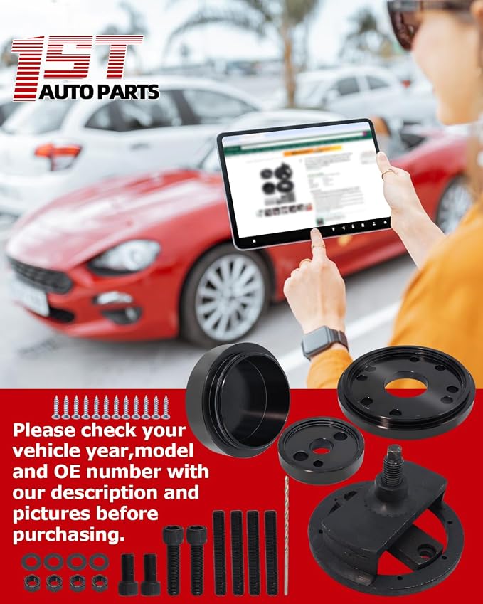 1ST Front & Rear Crankshaft Seal Remover & Installer with Wear Sleeve Installer Tool Set for Paccar PX-6, Cummins 3.9L 5.9L 6.7L 1989-2016, Replace OE: 3824078 5395259 3163734 3163628 3163741 ST-224C