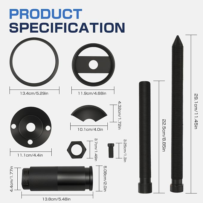 Rear Main Oil Seal Remover Installer Kit Compatible with Ford 3/4 and 1 Ton Trucks 7.3L Diesel Engines 1998-2003 Replacement for 7835