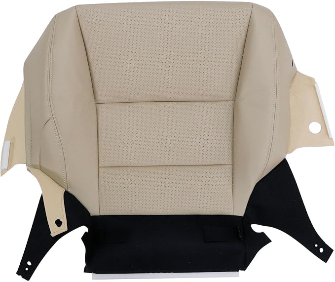 FZJDSD Light Tan Driver & Passenger Side Bottom & Top Lean Back Microfiber Leather Replacement Seat Covers Compatible with Honda Accord 2013 2014 2015 2016 2017
