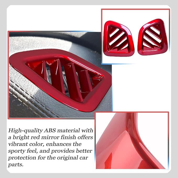 Dashboard Air Vent Cover, for Kia Telluride 2020 2021 2022 2023 2024 2025 2026,Sport Interior Trim Accessories - Wine Red