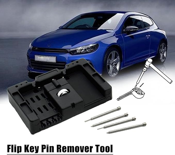Car Key Pin Removal Tool - Car Folding Remote Key Pin Remover Tool Terminal Removal Tool Kit Car Pin Extractor Remove Pin Depinning Tool Connector Pin Removal Tool Pin Pusher Tool