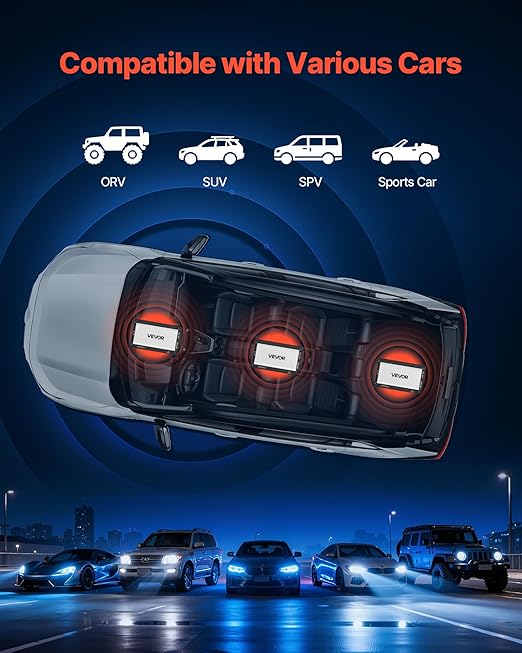 VEVOR 4 Channel Car Audio Amplifier 2 Ohm Stable Bridgeable Class D Full Range Amp Max Power 4 x 420W @ 4 Ohm / 4 x 600W @ 2 Ohm for Car SUV Truck Off-Road