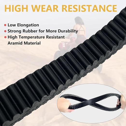 Clutch Drive Belt 0823-529 Compatible with Arctic Cat 2018 2019 2020 2021 2022 2023 2024 Wildcat XX RG XT SE LTD EPS CA Flat Fossil Hill 50 UTV CVT 0823529 Transmission Utility Terrain Vehicle