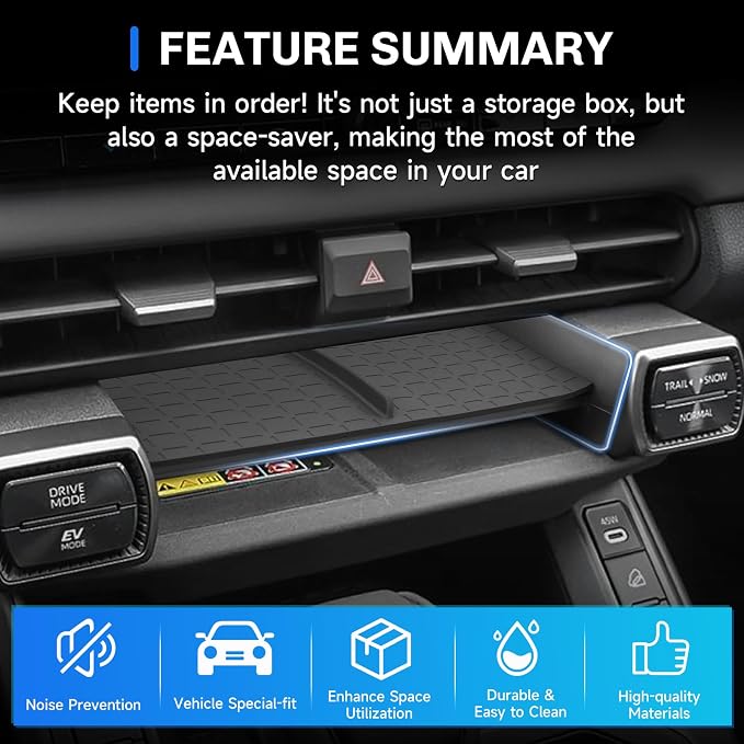 SXCY for 2026 Toyota RAV4 Center Console Organizer Tray for 2026 Toyota RAV4 Accessories Front Center Console Tray 2026 RAV4 Armrest Front Console Organizer Tray | 2026 RAV4 Front Center Console Tray