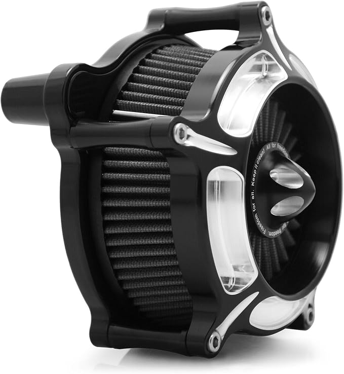 For harley air cleaner filter Sportster Softail Touring street road king glide Dyna for harley davidson air intake filters (Contrast Cut - Gray Filter, D-For M8 Touring/Softail 2018-UP)