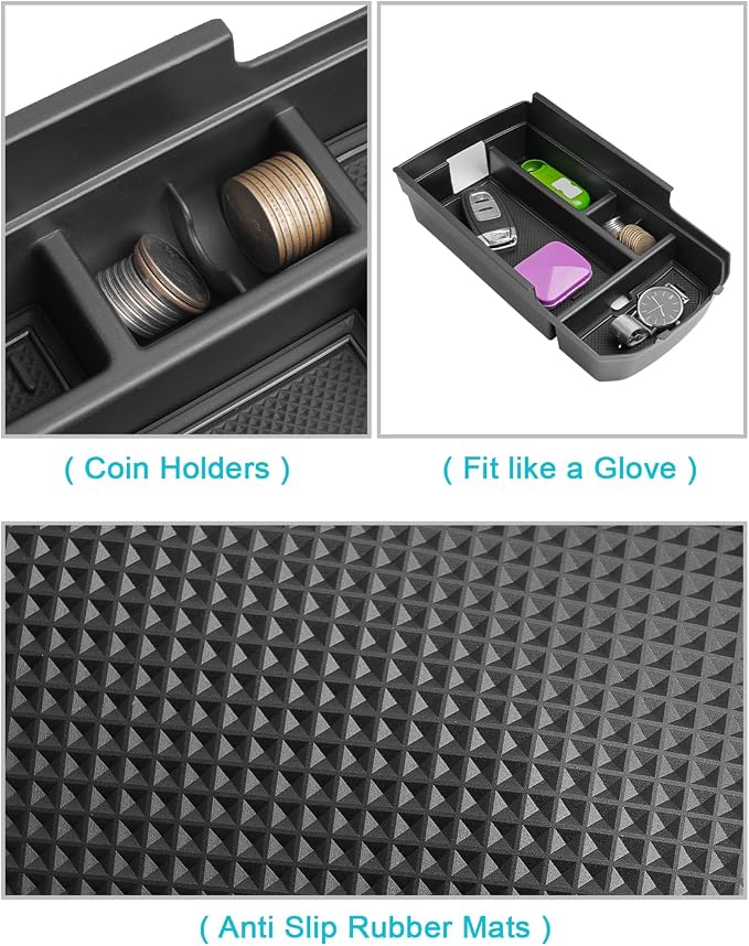 CDEFG for 2018-2024 GMC Terrain Center Console Organizer for 2018-2024 GMC Terrain Accessories Middle Console Organizer 2024 GMC Terrain Armrest Storage Box