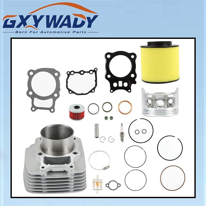 GXYWADY Cylinder Piston Rings Gasket Kit Set Replacement for Honda Rancher Trx350 TRX 350 2000 2001 2002 2003 2004 2005 2006 Big Bore 355cc