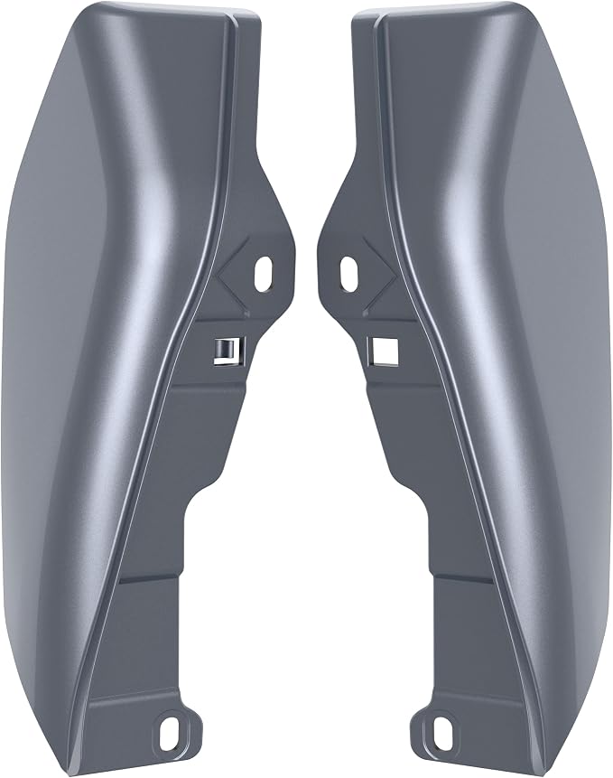 Mid Frame Air Deflectors Heat Shield, Perfectly Fit for Harley Touring Models 2009-2026 Gauntlet Grey Metallic