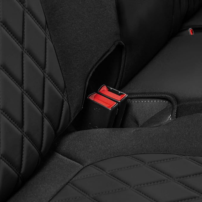 FH Group Custom Fit Car Seat Covers Specifically Made for 2019-2023 GMC Sierra 1500 2500HD 3500HD SLE | Base - Ultraflex Neoprene Water Resistant Automotive Seat Covers- Full Set Black