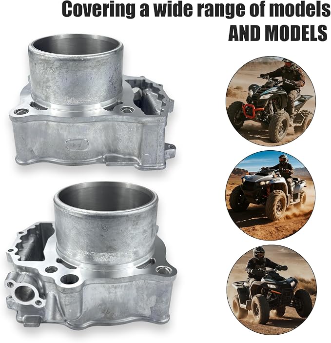 96.6mm Bore Engine Rebuild Kit Cylinder Piston Gasket Top End Kit Compatible with Polaris Sportsman 550 XP X2 EPS 2009-2014 3090202 3090173
