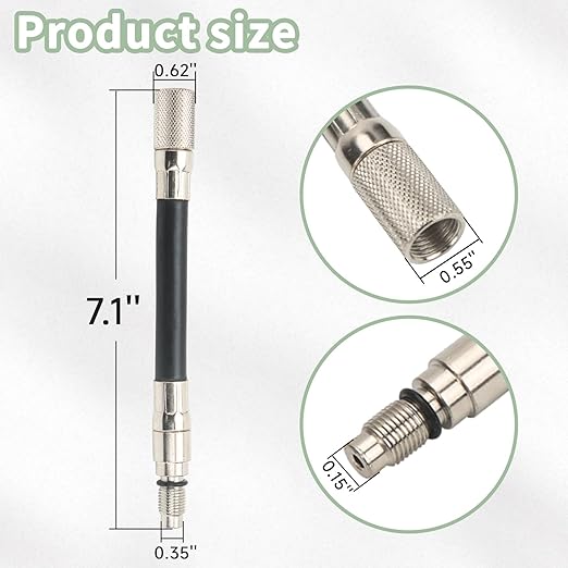12mm Compression Tester Adapter 5608 for Ford 4.6L 5.4L 6.8L 3-Valve Engines 2008+ Triton Spark Plug Thread Adapter Automotive Engine Compression Test Tool