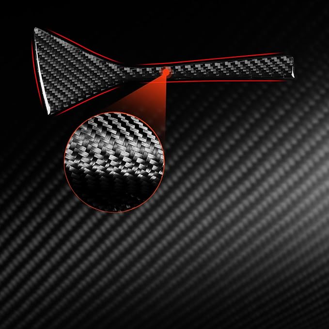 NVCNX Real Premium Carbon Fiber for Toyota Camry Accessories 2018-2024 2019 2020 2021 2022 2023 SE/LE/XSE/XLE/SE Nightshade/L/TRD Hybrid Car Dash Driver Side Air Vent Cover Interior Trim Sticker 1PC